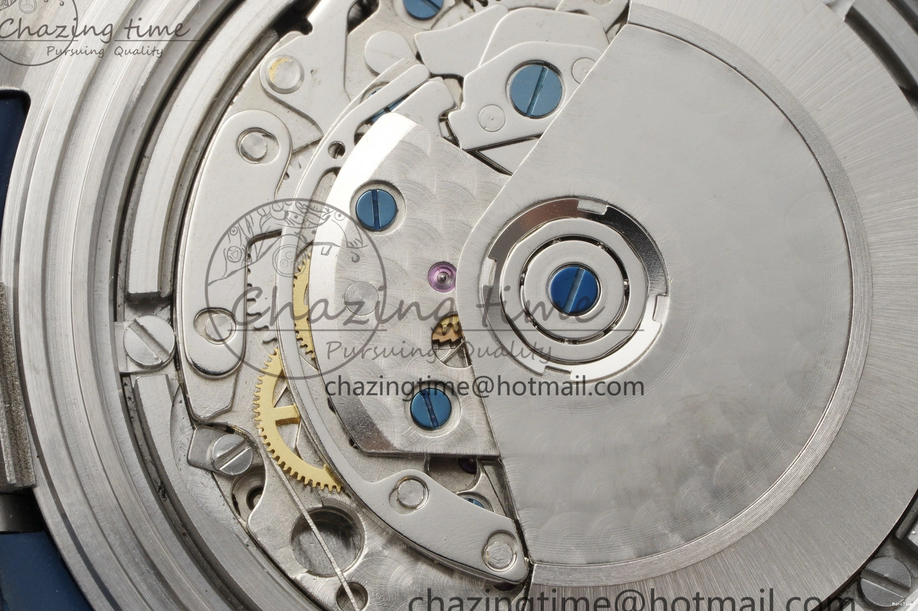 MIROTIME 0206 Attractive Aquatimer Chrono SS RSF 1:1 Best Edition Blue Dial on Blue Rubber Strap A 7056